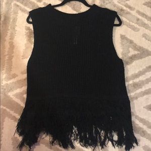 Ark & Co. fringe sweater tank NWT